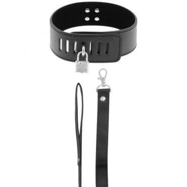 DARKNESS COLLAR BDSM CON CANDADO NEGRO