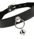 COQUETTE CHIC DESIRE COLLAR CUERO VEGANO ACCESORIO WOMAN CASCABEL ARO