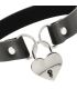 COQUETTE CHIC DESIRE COLLAR CUERO VEGANO ACCESORIO CORAZaN CON LLAVE