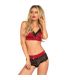 LEG AVENUE SET DOS PIEZAS ROJO Y NEGRO S M