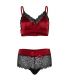 LEG AVENUE SET DOS PIEZAS ROJO Y NEGRO S M