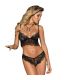 SUBBLIME SET SUJETADOR Y PANTIES NEGRO S M