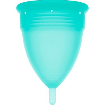 STERCUP COPA MENSTRUAL FDA SILICONA AQUAMARINA TALLA L