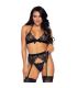 LEG AVENUE SET DE TRES PIEZAS TOP LIGUERO Y TANGA S