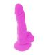 DIVERSIA DILDO FLEXIBLE CON VIBRACIaN LILA 18 CM O 4 CM