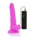 DIVERSIA DILDO FLEXIBLE CON VIBRACIaN LILA 18 CM O 4 CM