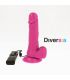 DIVERSIA DILDO FLEXIBLE CON VIBRACION LILA 205 CM O 42 CM