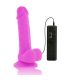 DIVERSIA DILDO FLEXIBLE CON VIBRACION LILA 205 CM O 42 CM