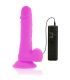 DIVERSIA DILDO FLEXIBLE CON VIBRACION LILA 205 CM O 42 CM