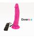 DIVERSIA DILDO FLEXIBLE CON VIBRACION LILA 21 CM O 49 CM