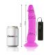 DIVERSIA DILDO FLEXIBLE CON VIBRACION LILA 21 CM O 49 CM