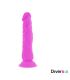 DIVERSIA DILDO FLEXIBLE CON VIBRACION LILA 21 CM O 49 CM