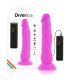 DIVERSIA DILDO FLEXIBLE CON VIBRACION LILA 21 CM O 49 CM