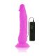 DIVERSIA DILDO FLEXIBLE CON VIBRACION LILA 21 CM O 49 CM