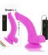 DIVERSIA DILDO FLEXIBLE CON VIBRACION LILA 215 CM O 45 CM