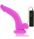 DIVERSIA DILDO FLEXIBLE CON VIBRACION LILA 215 CM O 45 CM