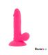 DIVERSIA DILDO FLEXIBLE CON VIBRACION ROSA 17 CM O 33 CM