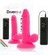 DIVERSIA DILDO FLEXIBLE CON VIBRACION ROSA 17 CM O 33 CM