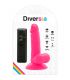 DIVERSIA DILDO FLEXIBLE CON VIBRACION ROSA 17 CM O 33 CM