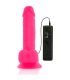 DIVERSIA DILDO FLEXIBLE CON VIBRACION ROSA 205 CM O 42 CM