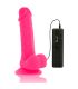 DIVERSIA DILDO FLEXIBLE CON VIBRACION ROSA 205 CM O 42 CM