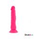 DIVERSIA DILDO FLEXIBLE CON VIBRACION ROSA 21 CM O 49 CM