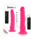 DIVERSIA DILDO FLEXIBLE CON VIBRACION ROSA 21 CM O 49 CM