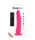 DIVERSIA DILDO FLEXIBLE CON VIBRACION ROSA 21 CM O 49 CM