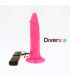 DIVERSIA DILDO FLEXIBLE CON VIBRACION ROSA 23 CM O 43 CM