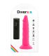 DIVERSIA DILDO FLEXIBLE CON VIBRACION ROSA 23 CM O 43 CM