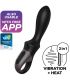 SATISFYER HEAT CLIMAX VIBRADOR ANAL APP NEGRO