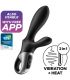 SATISFYER HEAT CLIMAX VIBRADOR ANAL APP NEGRO