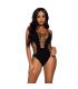 LEG AVENUE BODY TANGA RACERBACK NEGRO