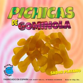 DIABLO GOLOSO PICHITAS DE GOMINOLA PLATANO