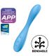 SATISFYER G SPOT FLEX 4 MULTI VIBRADOR APP AZUL