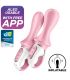 SATISFYER AIR PUMP BOOTY 5 VIBRADOR ANAL INFLABLE ROSA