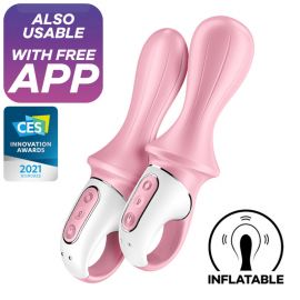 SATISFYER AIR PUMP BOOTY 5 VIBRADOR ANAL INFLABLE ROSA