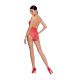 PASSION WOMAN BS087 BODYSTOCKING ROJO TALLA UNICA