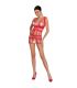 PASSION WOMAN BS089 BODYSTOCKING ROJO TALLA UNICA