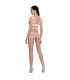 PASSION WOMAN BS089 BODYSTOCKING BLANCO TALLA UNICA