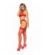 LEG AVENUE SET TRES PIEZAS DE ENCAJES TALLA UNICA ROJO