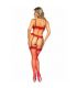 LEG AVENUE SET TRES PIEZAS DE ENCAJES TALLA UNICA ROJO