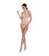 PASSION WOMAN BS087 BODYSTOCKING BLANCO TALLA UNICA