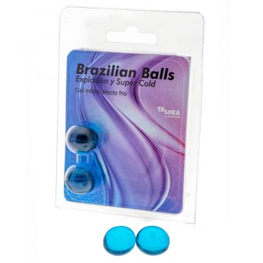 TALOKA BRAZILIAN BALLS GEL EXCITANTE EFECTO FRaO 2 BOLAS