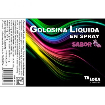 TALOKA SPRAY GOLOSINA LaQUIDA FRUTAS DEL BOSQUE