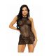 LEG AVENUE MINI VESTIDO CON PEDRERaA TALLA aNICA NEGRO