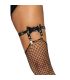 LEG AVENUE LIGUERO ALTO DE CUERO VEGANO TALLA aNICA NEGRO