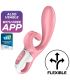 SATISFYER HUG ME VIBRADOR RABBIT APP ROSA