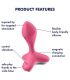 SATISFYER GAME CHANGER PLUG VIBRADOR ROSA