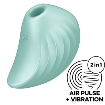 SATISFYER PEARL DIVER ESTIMULADOR Y VIBRADOR VERDE